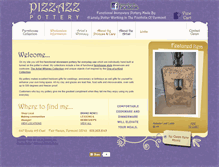 Tablet Screenshot of pizzazzpottery.com